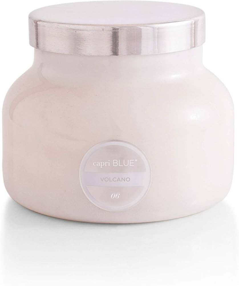 Capri Blue Scented Candle - Cotton Wick - Luxury Aromatherapy Candle - 19 Oz - Volcano - White | Amazon (US)