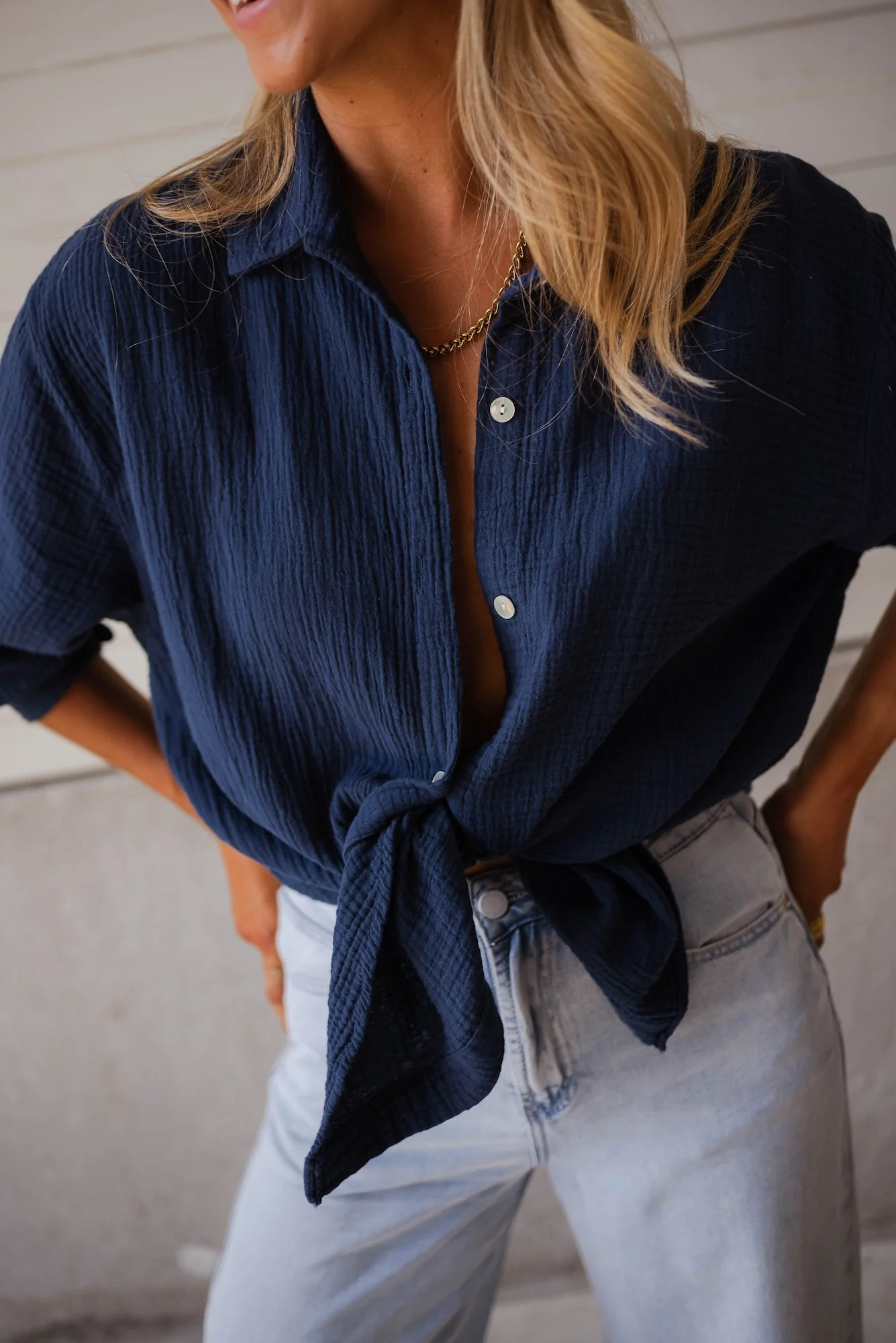 Midnight Blue Susanna Shirt | Easy Clothes