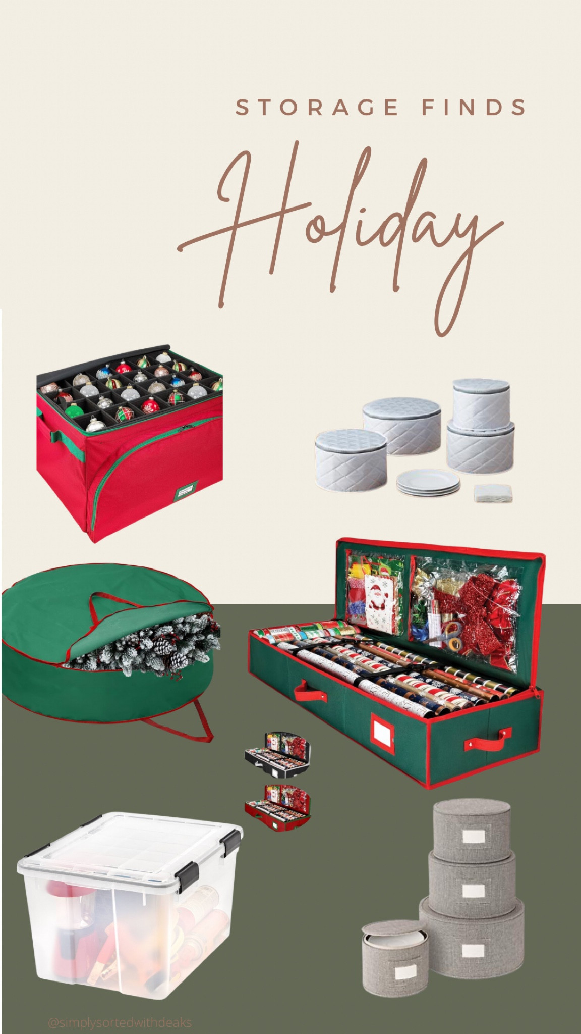 Storage finds to keep all of your holiday decor organized 

#LTKHome #LTKHoliday #LTKSeasonal