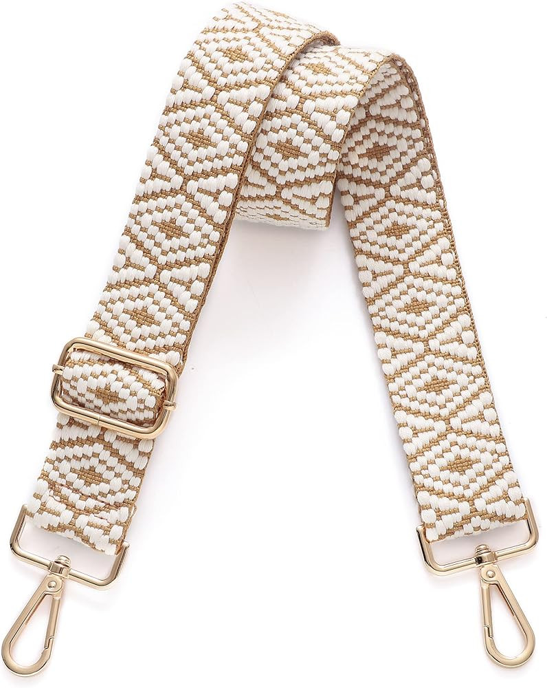 S-Jacorry Purse Strap Replacement Crossbody Wide Shoulder Strap Adjustable Canvas Straps Handbag ... | Amazon (US)