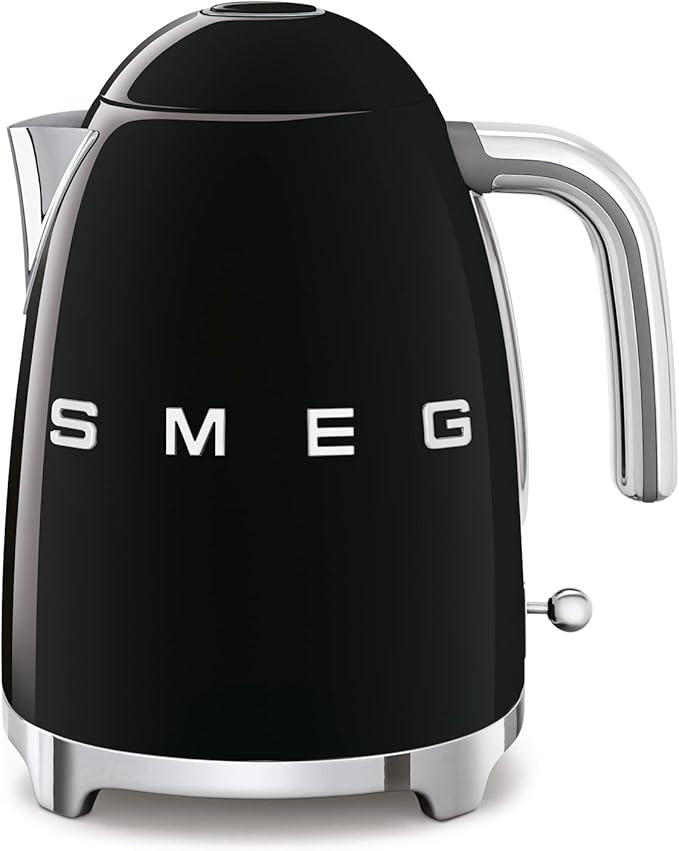 Smeg Black Stainless Steel 50's Retro Electric Kettle | Amazon (US)