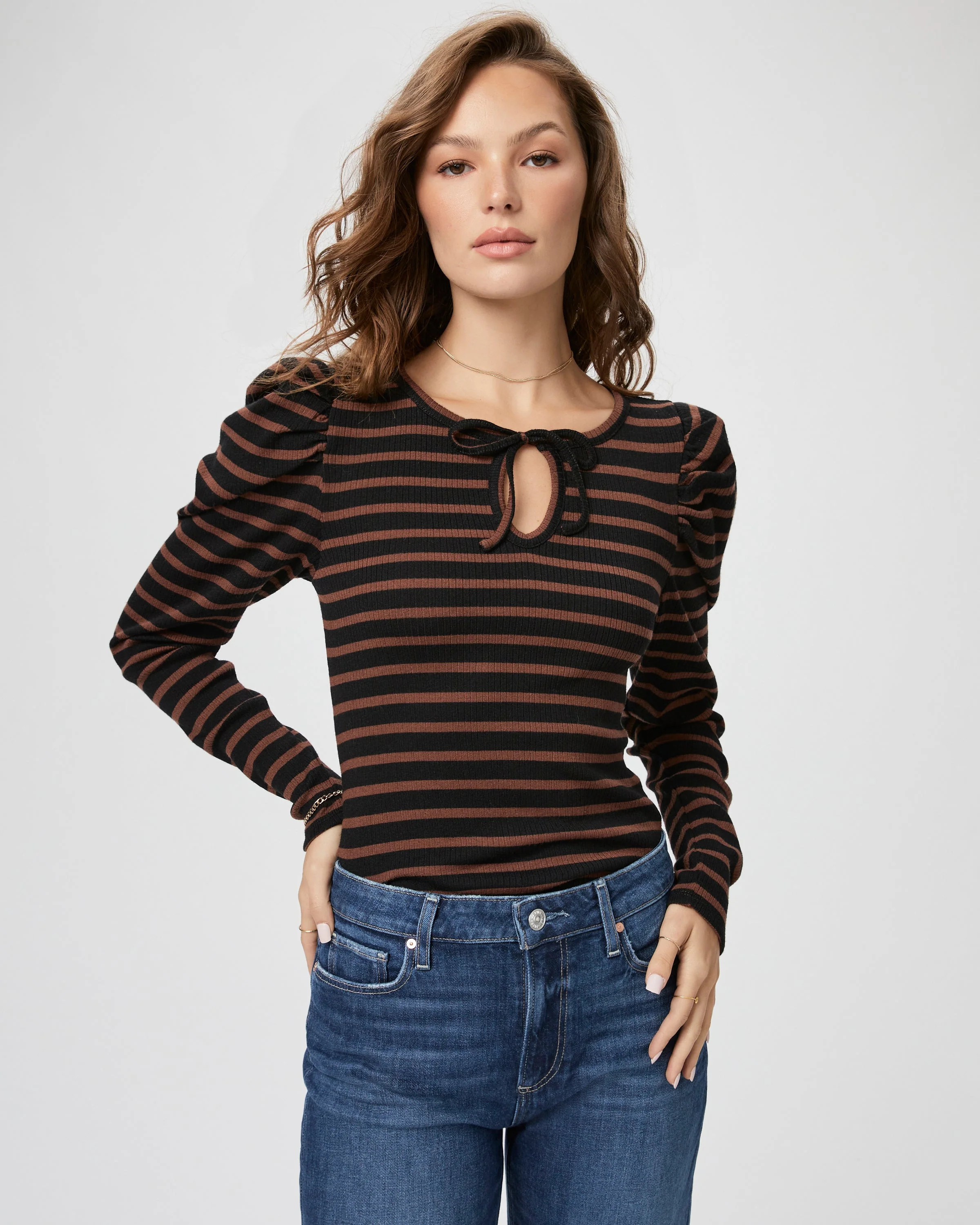 Lorna Top - Black Multi | Paige