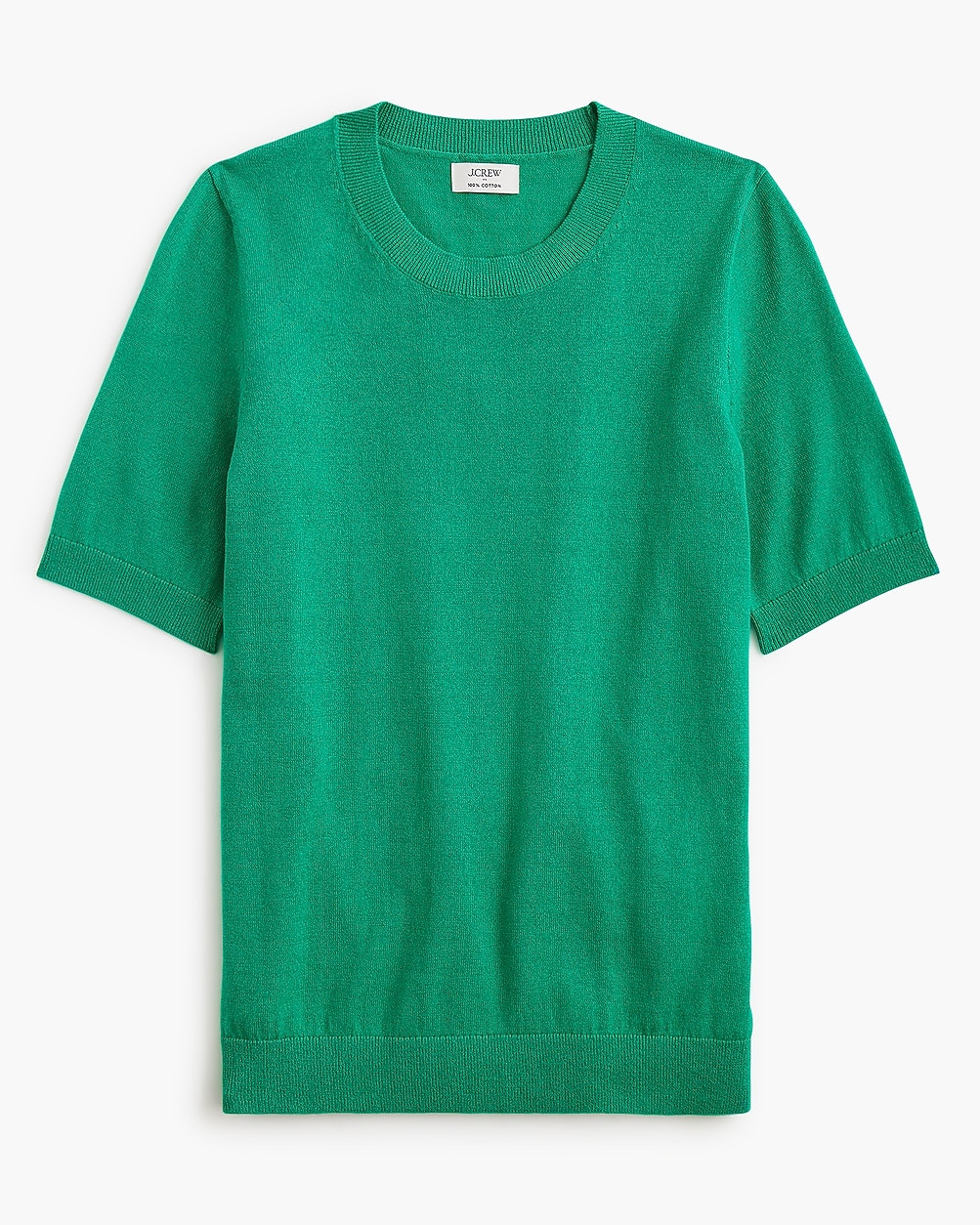 Short-sleeve cotton crewneck sweater | J.Crew Factory