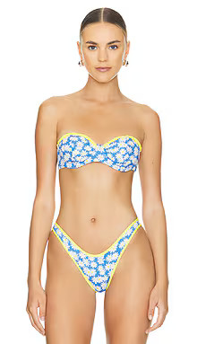 Frankies Bikinis Sweetwater Top in Blue Daisy from Revolve.com | Revolve Clothing (Global)