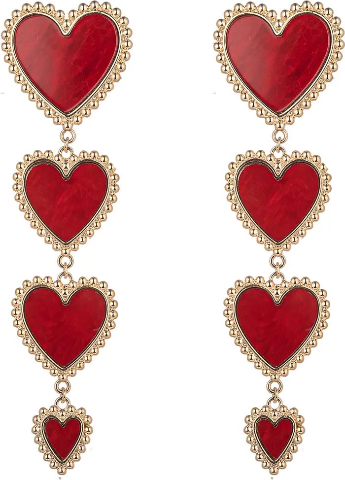 EYE CANDY LOS ANGELES Sweetheart Statement Drop Earrings | Nordstromrack | Nordstrom Rack