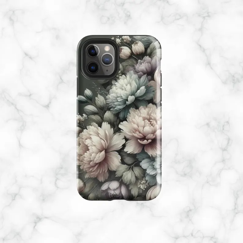 MODERN JANE AUSTEN Phone Case Floral Phone Case Botanical Phone Case Vintage Floral Phone Case Fl... | Etsy (US)