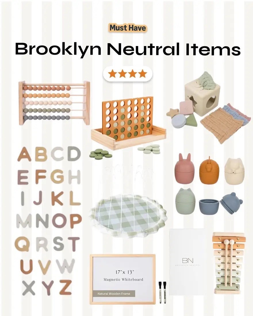Neutral, aesthetic + actually functional 🤍 these Brooklyn-inspired toys are my go-to for keeping little ones busy while still looking cute in your space. Everything is linked — these always sell out fast 👀

#LTKmomlife #LTKKids #LTKdayinmylife