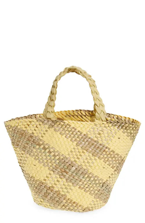btb Los Angeles Mini Frankie Straw Tote in Sand at Nordstrom | Nordstrom