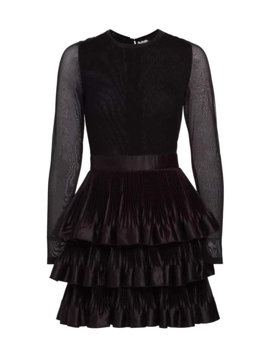Alice + Olivia Chara Ruffled Mini Dress | Saks Fifth Avenue