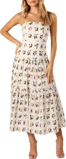 Botanique Fruit Print Cotton Midi Sundress | Nordstrom