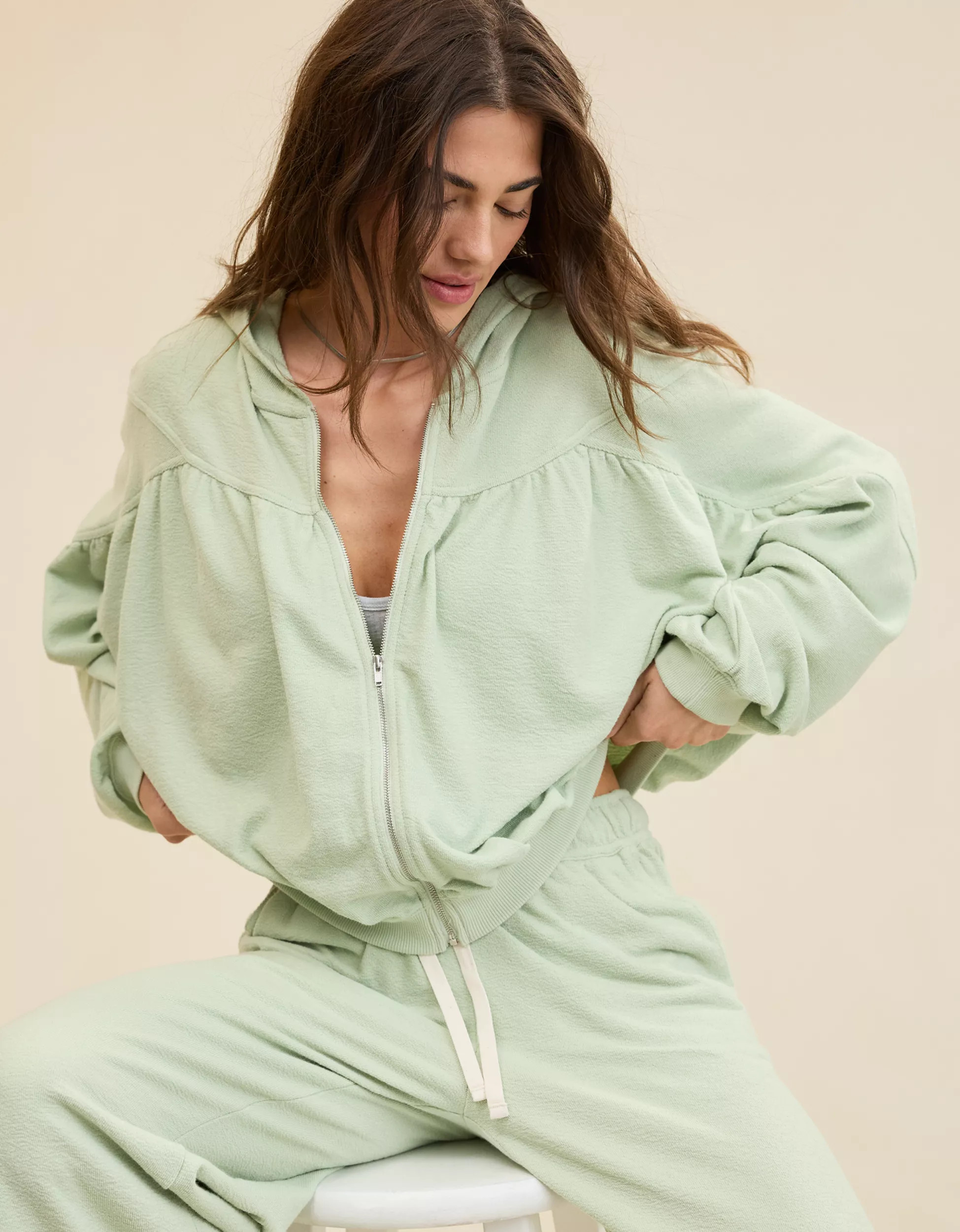 Aerie Soft Life Full Zip Sweatshirt | American Eagle Outfitters (US & CA)