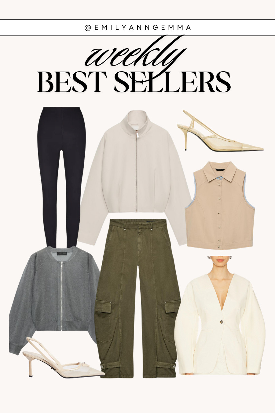 Weekly Best Sellers! ✨

Zara fashion, Zara finds, Cargo pants, Fall outfits women, Teacher outfits, Business casual workwear, Slingback heels, Concert outfits, Date night outfits 

 #LTKgrwm #LTKootd #LTKSeasonal