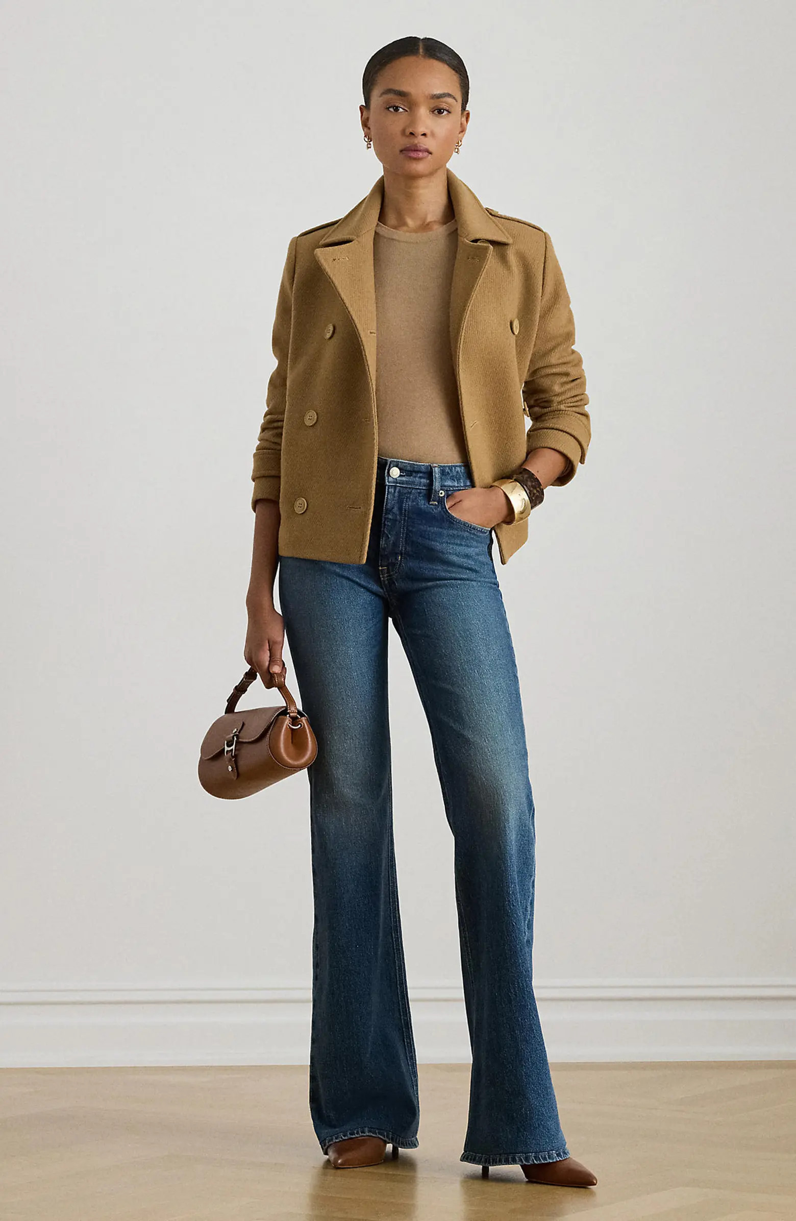 Double Breasted Wool Blend Twill Jacket | Nordstrom
