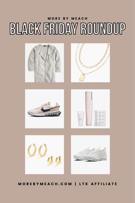 A few Black Friday deals that would get used on repeat! Great gifts for her, gifts for moms, etc. | home dermaplane kit, Nike sneakers, dainty gold jewelry, sweater blazer 

#LTKGiftGuide #LTKCyberweek #LTKsalealert
