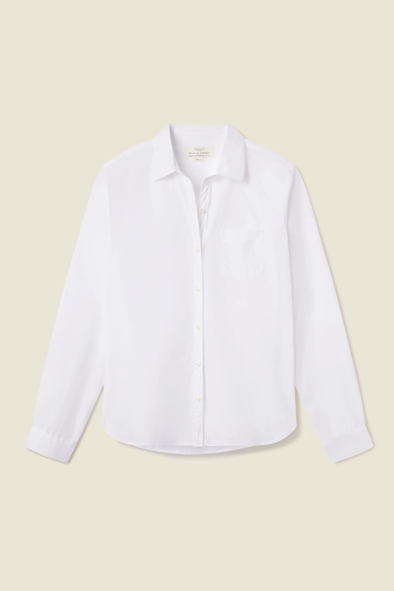 Grace Classic Shirt White Poplin | TROVATA