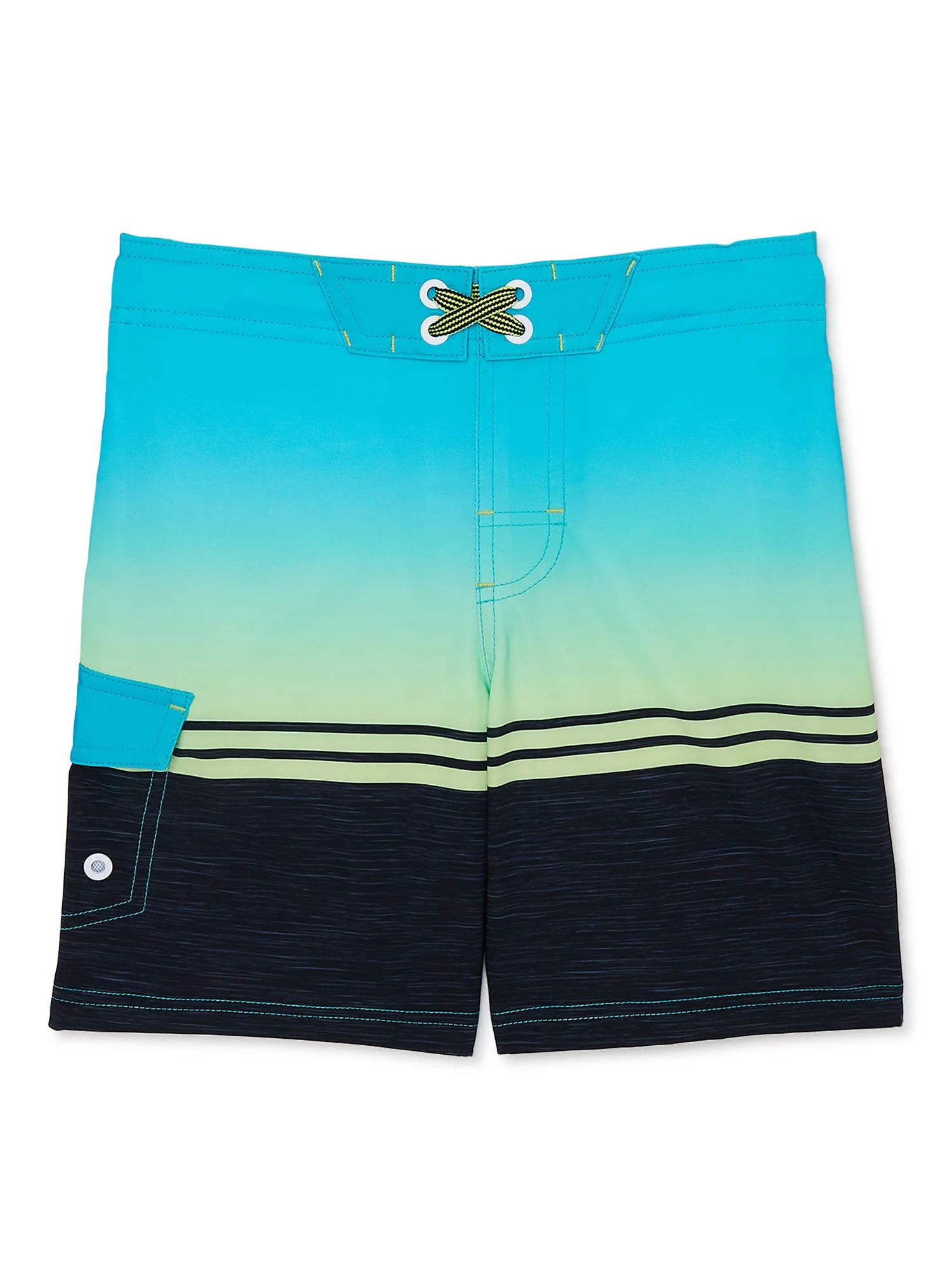 Wonder Nation Boy's Quick Dry Gradient Stripe Swim Trunks, Sizes 4-18 & Husky | Walmart (US)
