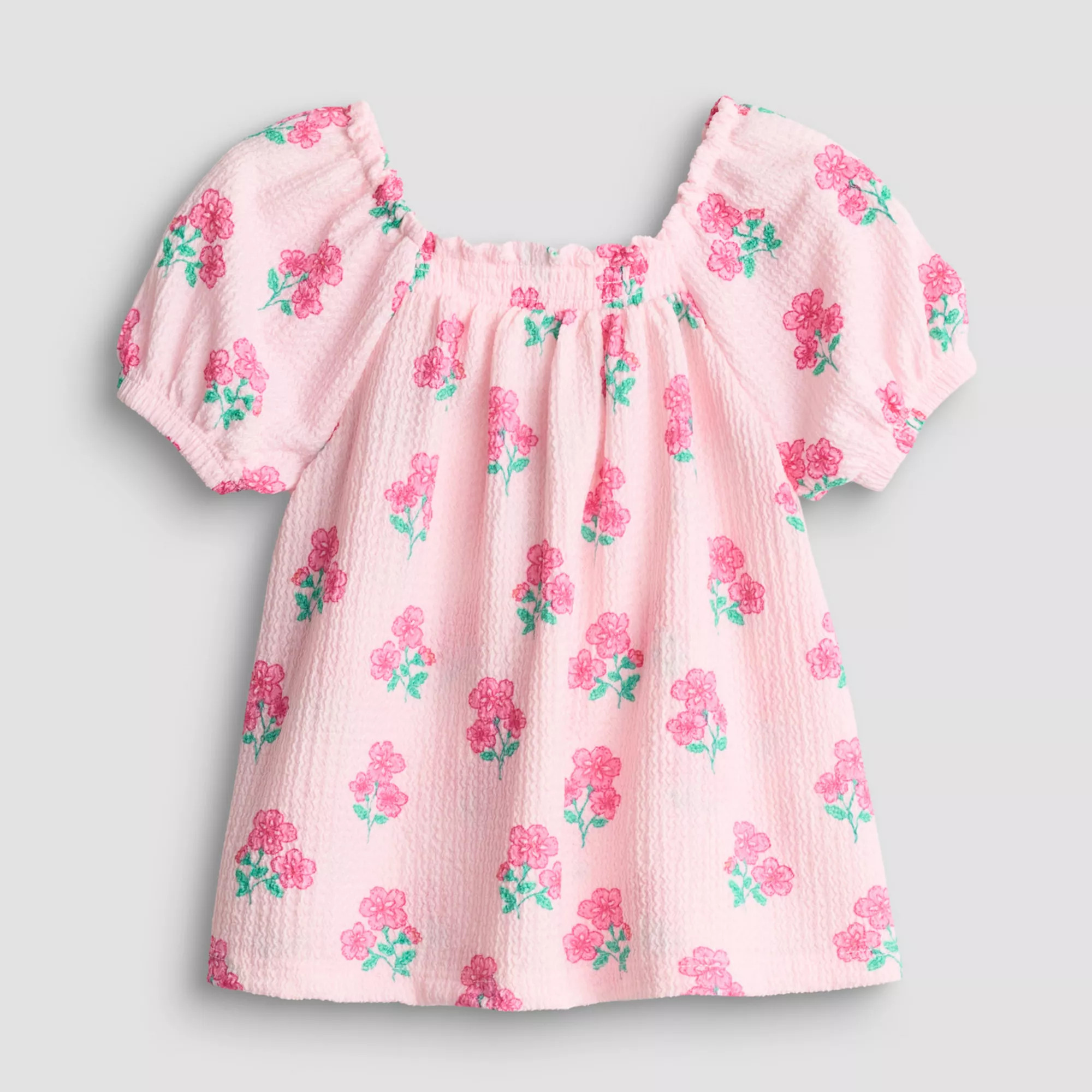 Girls 4-12 Jumping Beans® Smocked Puff Sleeve Top | Kohl's