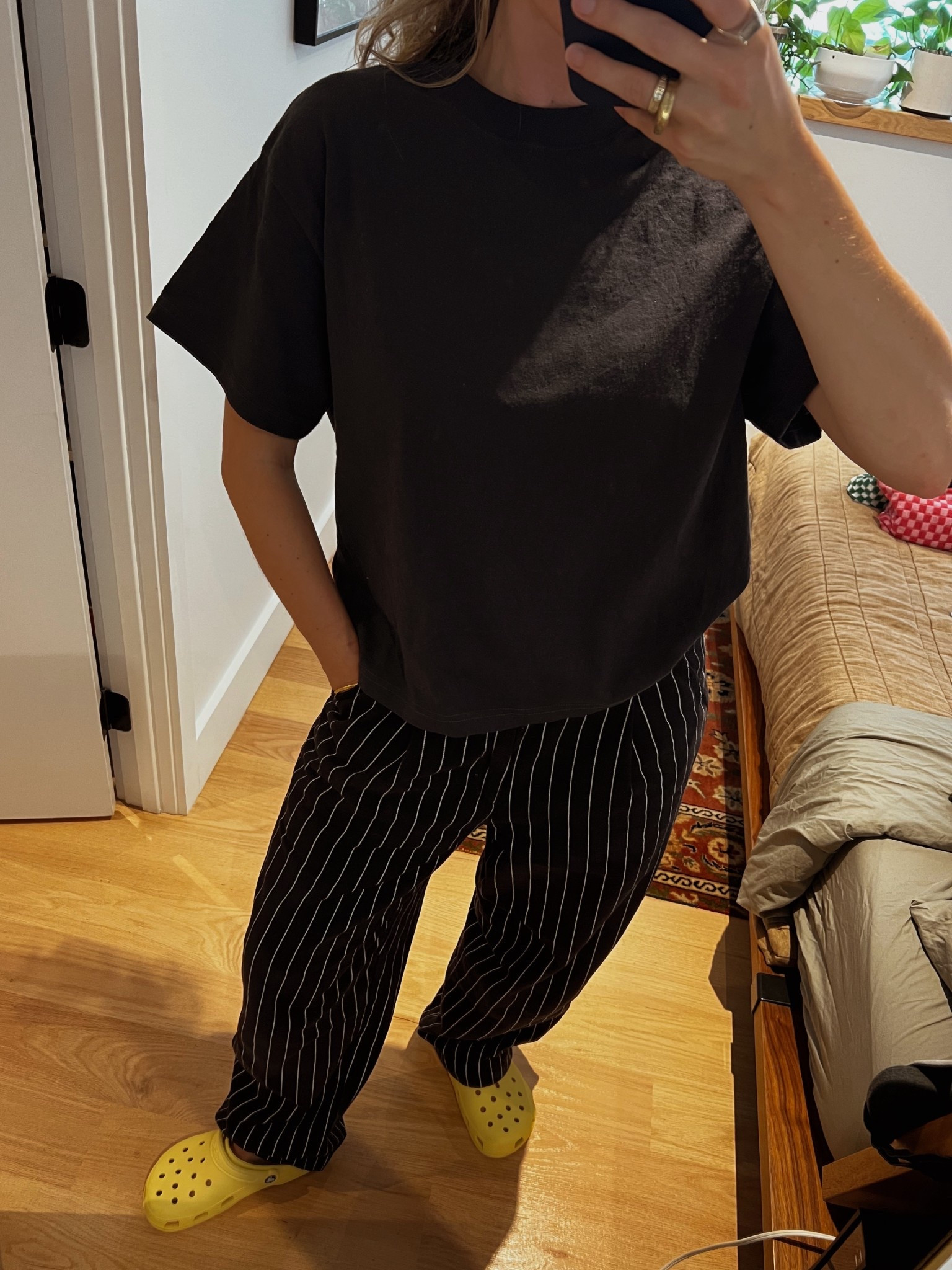 always in my house shoes, sorry (crocs)