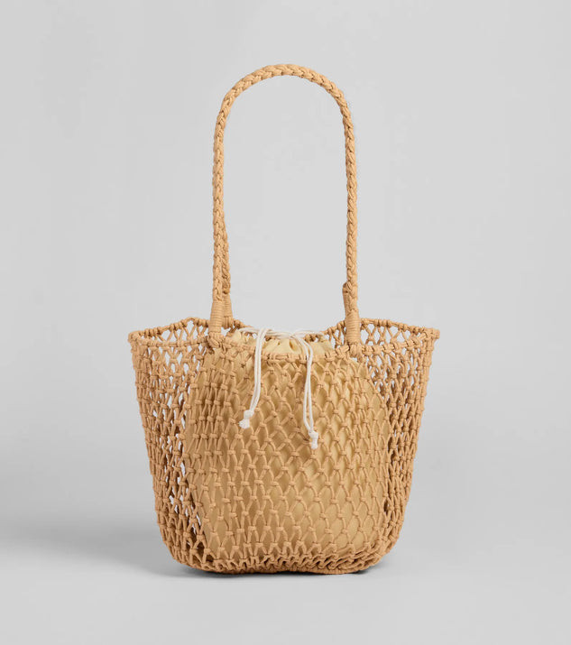 Casual Trendsetter Open Weave Tote Bag | Windsor Stores