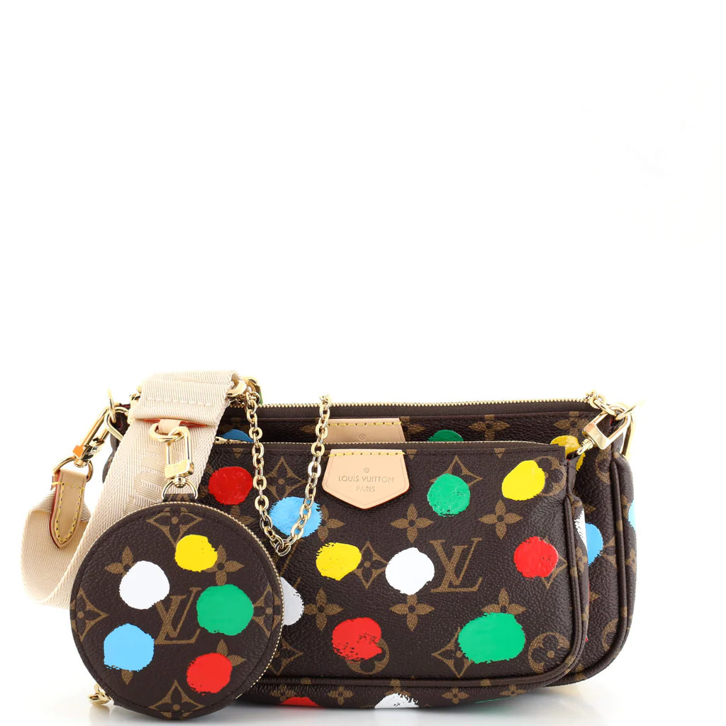 Multi Pochette Accessoires Yayoi Kusama Painted Dots Monogram Canvas | Rebag