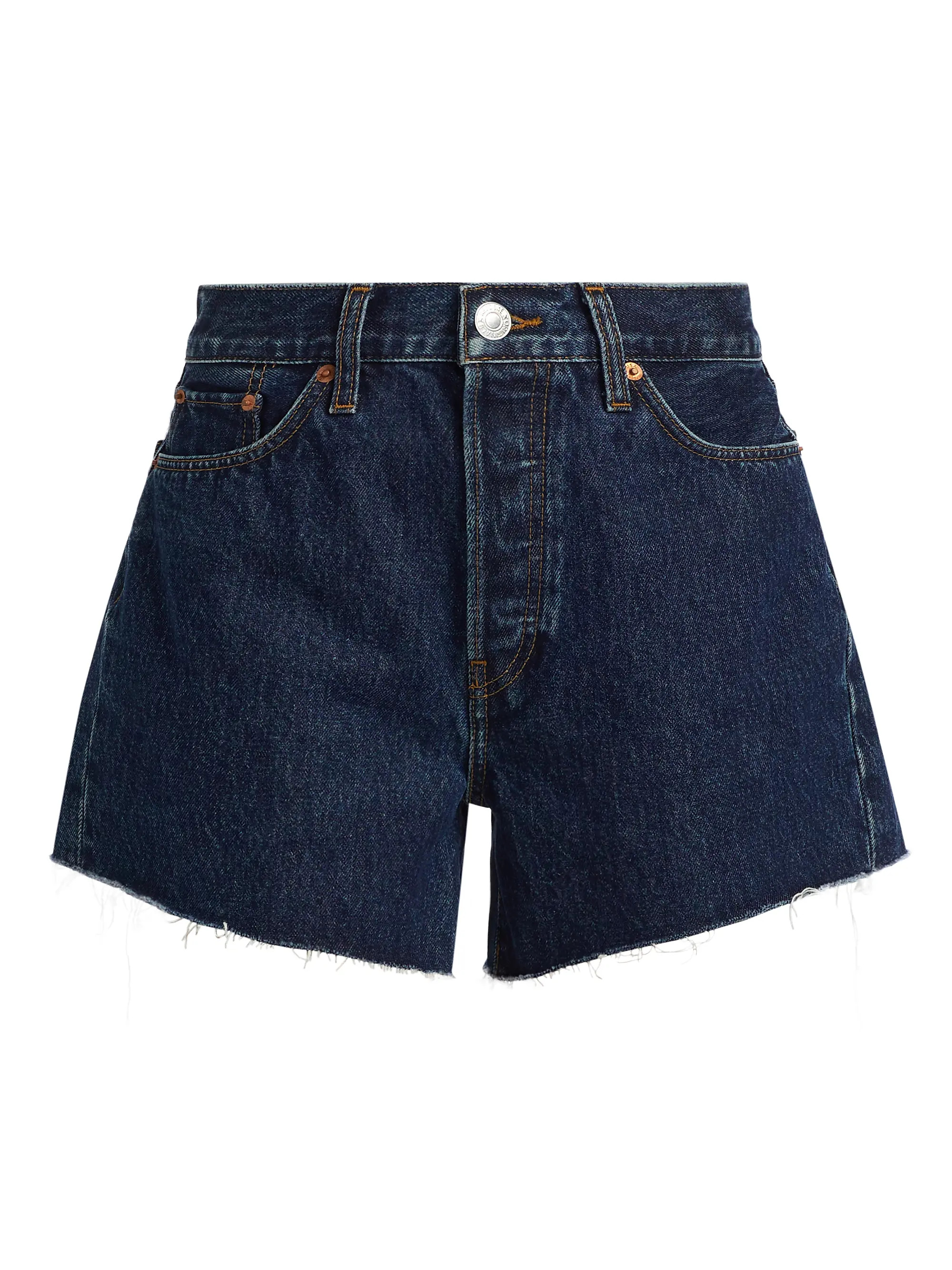 Re/done 90s Low-Slung Denim Shorts | Saks Fifth Avenue | Saks Fifth Avenue