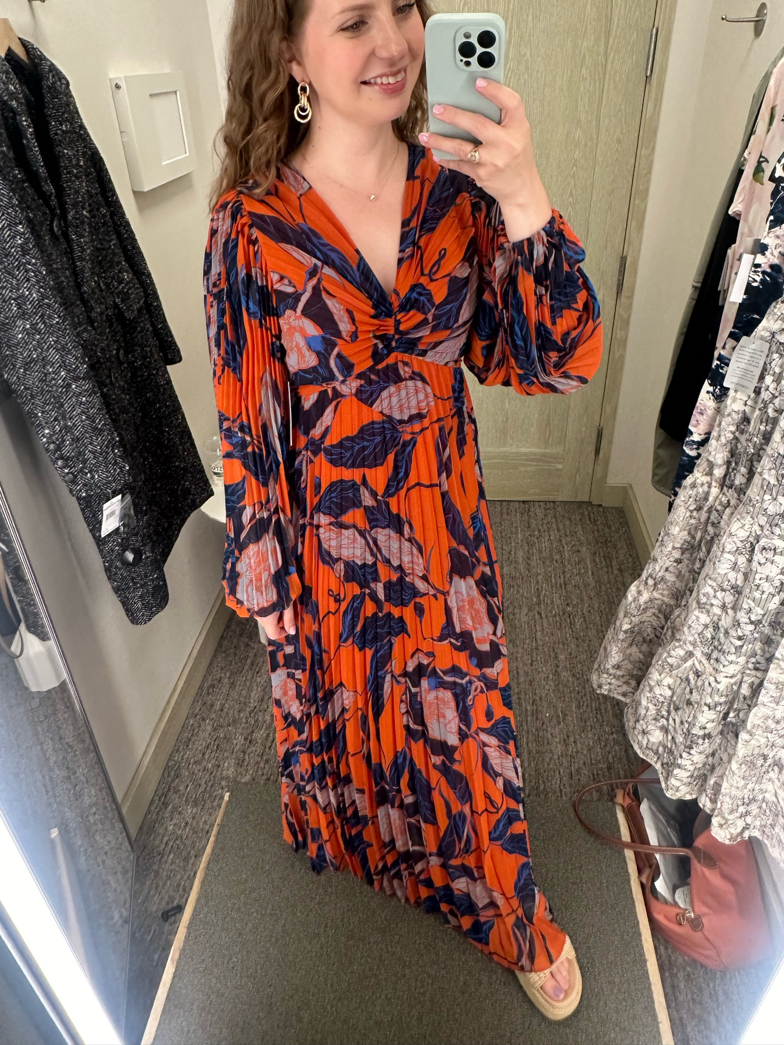 This gorgeous pleated long-sleeved floral print dress is a wardrobe gem for fall! Perfect for dinners, weddings, plays or concerts, and even work occasions. I needed one size down, but wearing a Small. 

#LTKxNSale #LTKWorkwear #LTKSummerSales