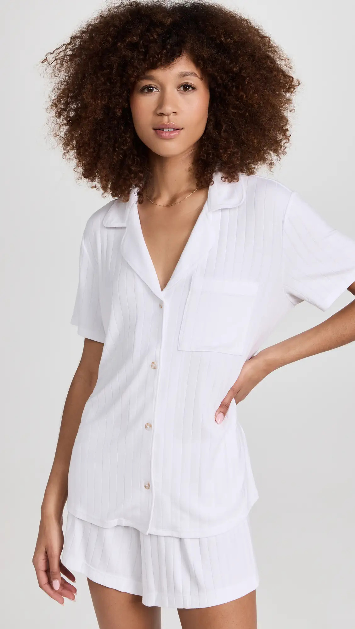 Eberjey Gisele Rib Relaxed Short Pj Set | Shopbop | Shopbop