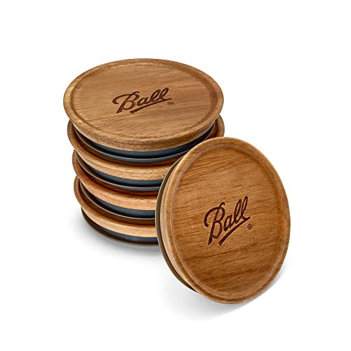 Ball® Jar Lids, 5 Pack Ball Jar Wooden Storage Lids | Amazon (US)