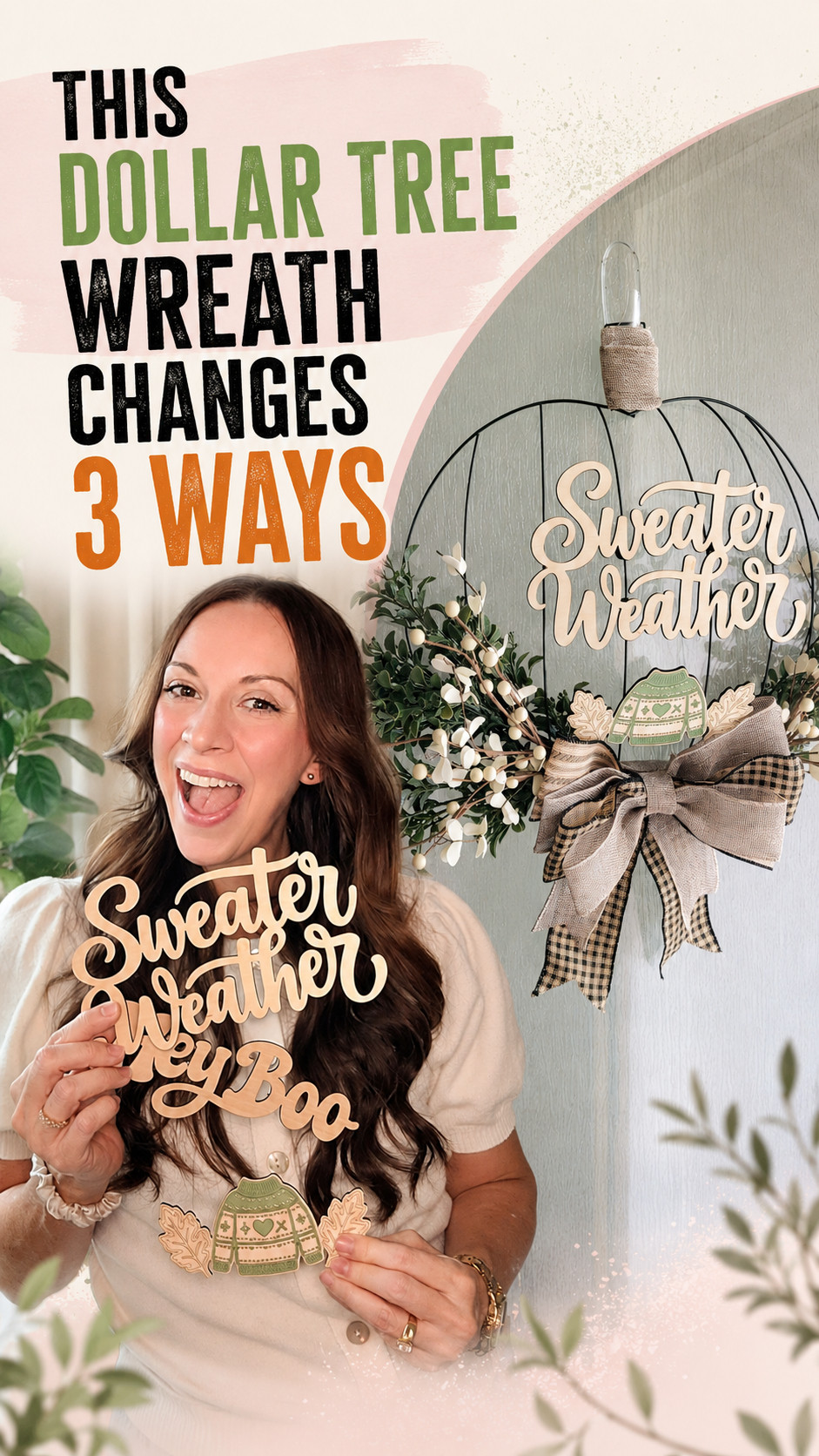 If you enjoy changing your decorations every month but don’t have room to store another bulky wreath, make one wreath work harder.

This Dollar Tree pumpkin wreath form changes from cozy fall to Halloween and Thanksgiving by swapping the center design.

Three completely different looks. One wreath to store. 🙌

Which version would you display first? 

 #LTKSeasonal #LTKHome