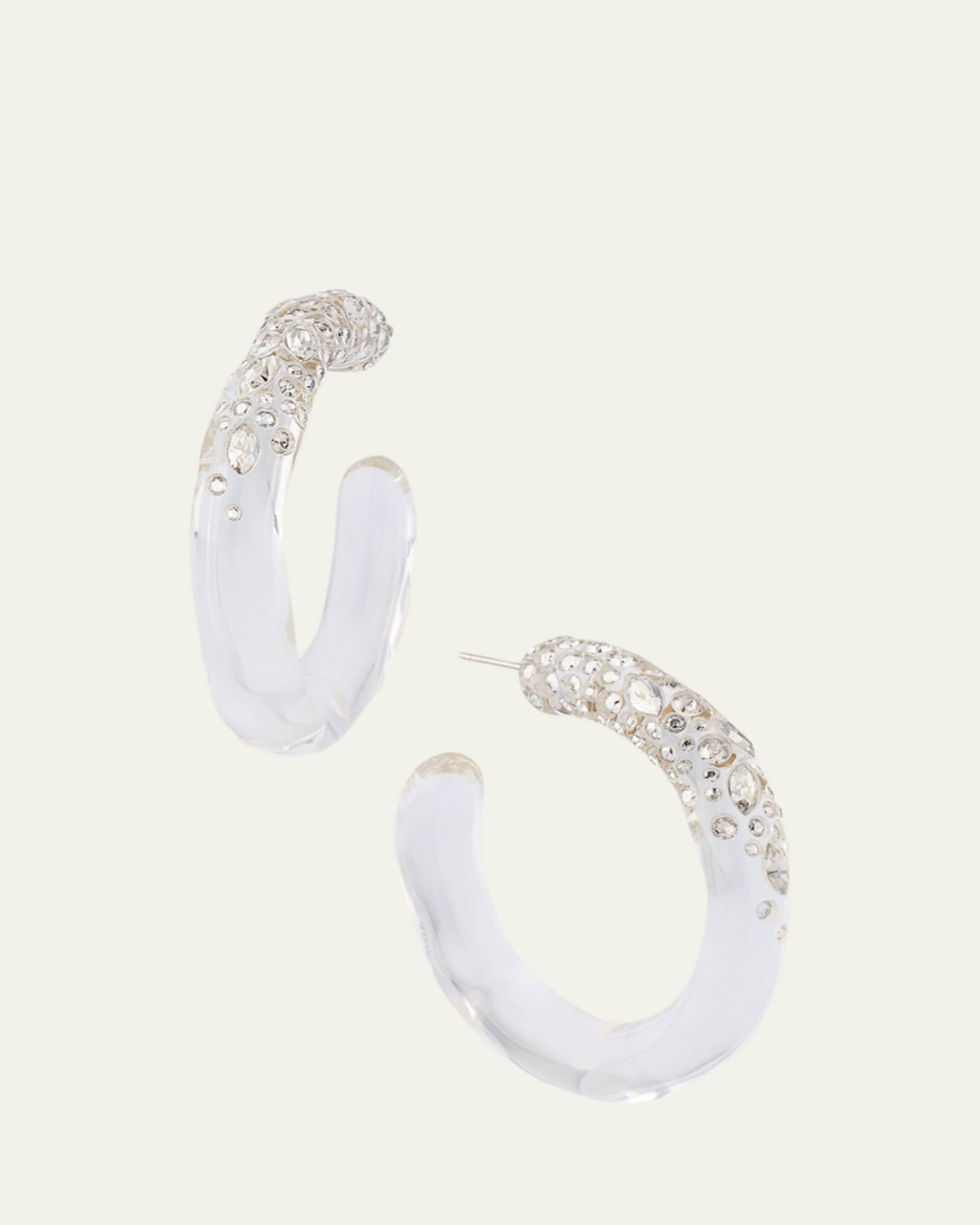 Alexis Bittar Brut Gold-Plated Open Oval Post Earrings | Bergdorf Goodman