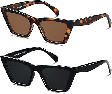 ANDWOOD Cat Eye Sunglasses for Women Polarized Cateye Frames Fashion Vintage Square Classic Retro... | Amazon (US)