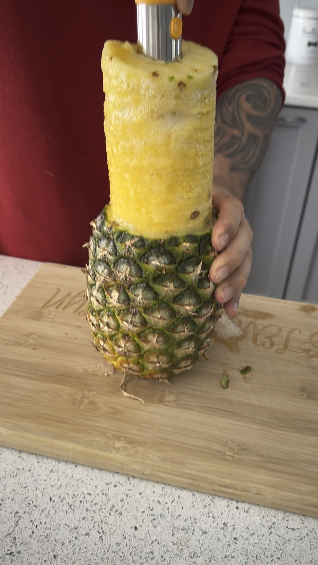 We love our fruit! Pineapple 🍍 is a definite favorite in my house & this tool is a must have! So neat, mess free and makes cutting it very easy (especially for someone like me who has no idea how to cut one😂) #pineapplecore #pineapplecutter#fruitslicer #musthavetool 

#LTKhome #LTKfamily #LTKSpringSale