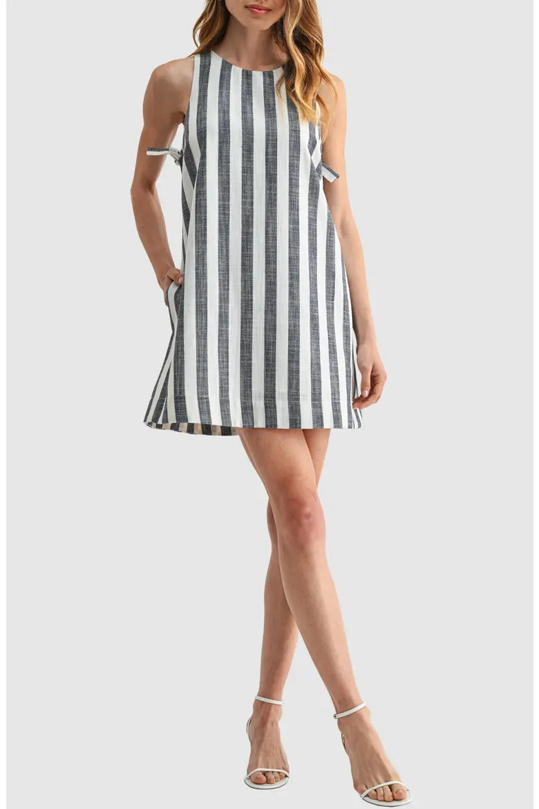 Side Tie Shift Minidress (Women) | Nordstrom | Nordstrom