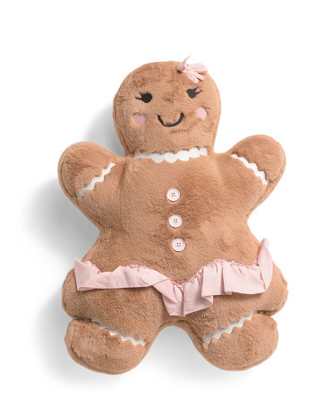 26x19 Koda Oversized Gingerbread Woman Pillow | TJ Maxx