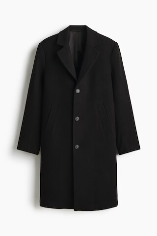Single-Breasted Wool-Blend Coat | H&M (US + CA)