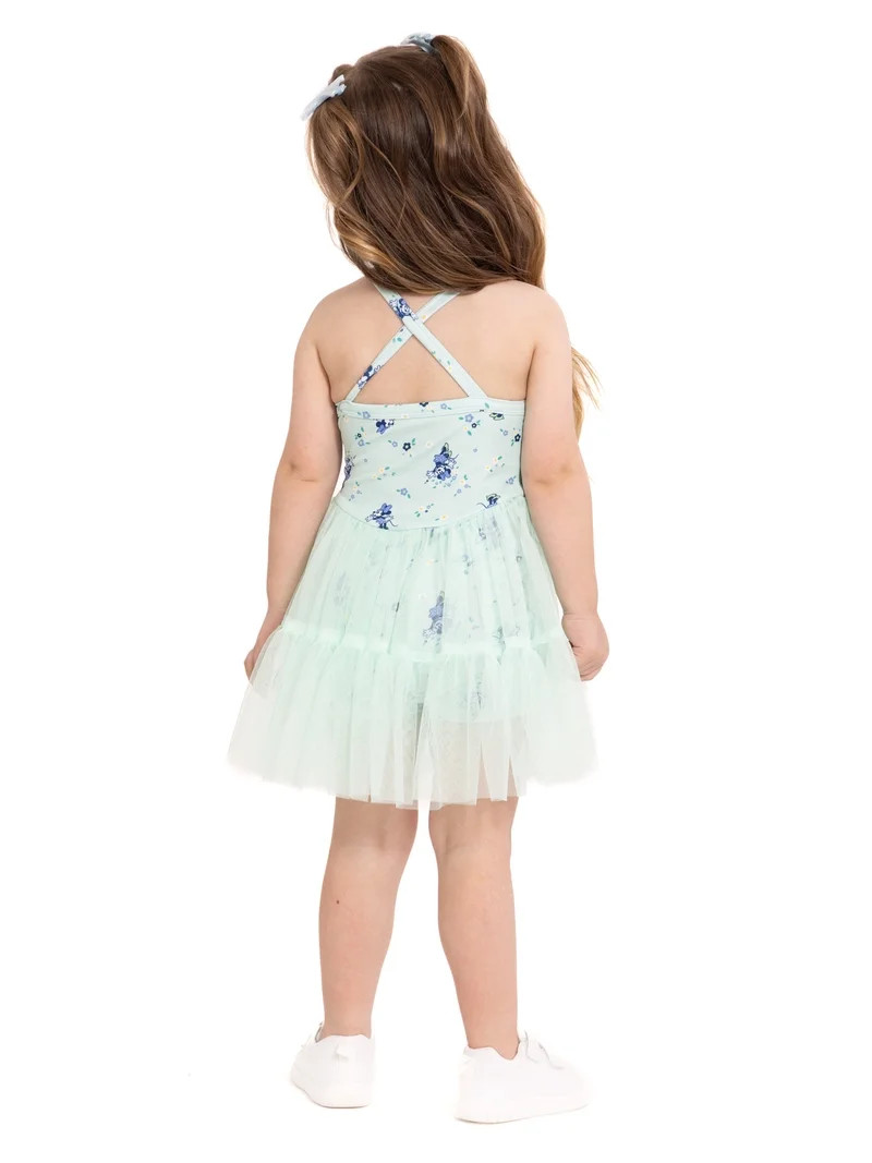 Minnie Mouse Toddler Girls' Sleeveless Romper with Tulle Skirt, Sizes 12M-5T | Walmart (US)