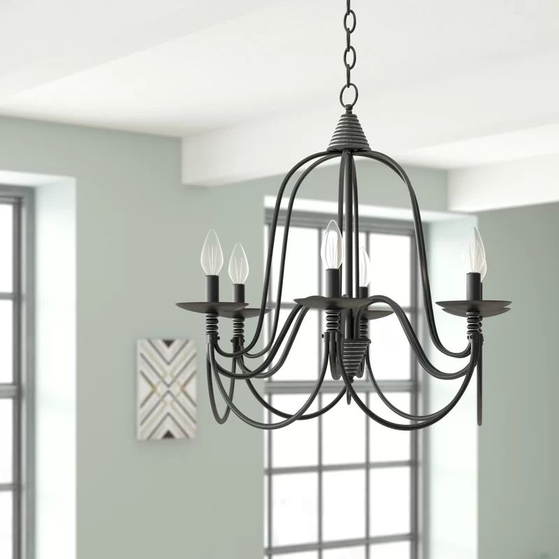 Vahe 6 - Light Dimmable Geometric Chandelier | Wayfair North America