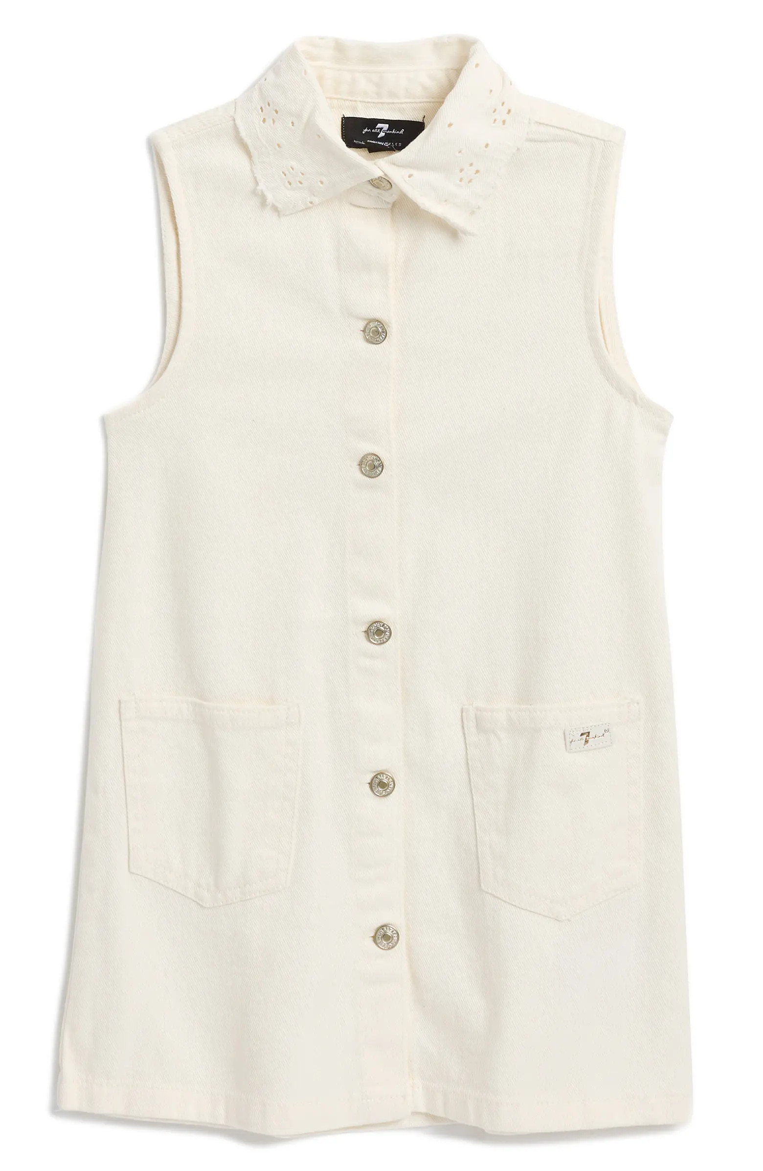 Kids' Eyelet Collar Shirtdress | Nordstrom Rack