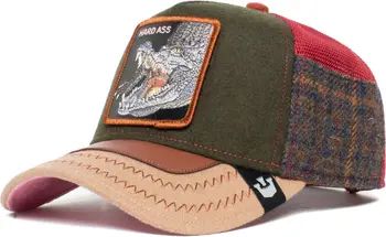 Trunchbull Crocodile Patch Flannel Trucker Hat | Nordstrom