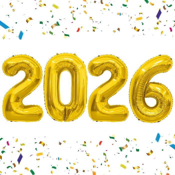2026 Balloons 40 Inch Gold 2026 Balloon Numbers 2026 Foil Balloon 2026 Decorations Graduation Bal... | Amazon (US)