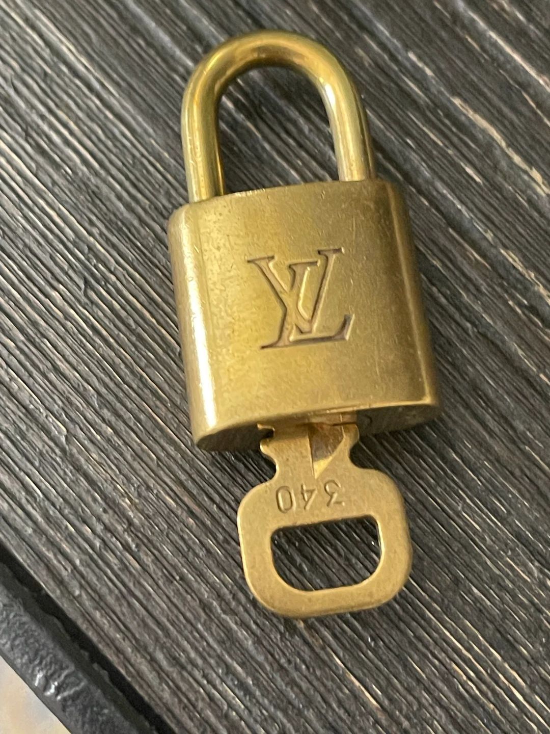 Louis Vuitton Padlock Lock and Key 340 LV Purse Charm Not Polished - Etsy | Etsy (US)