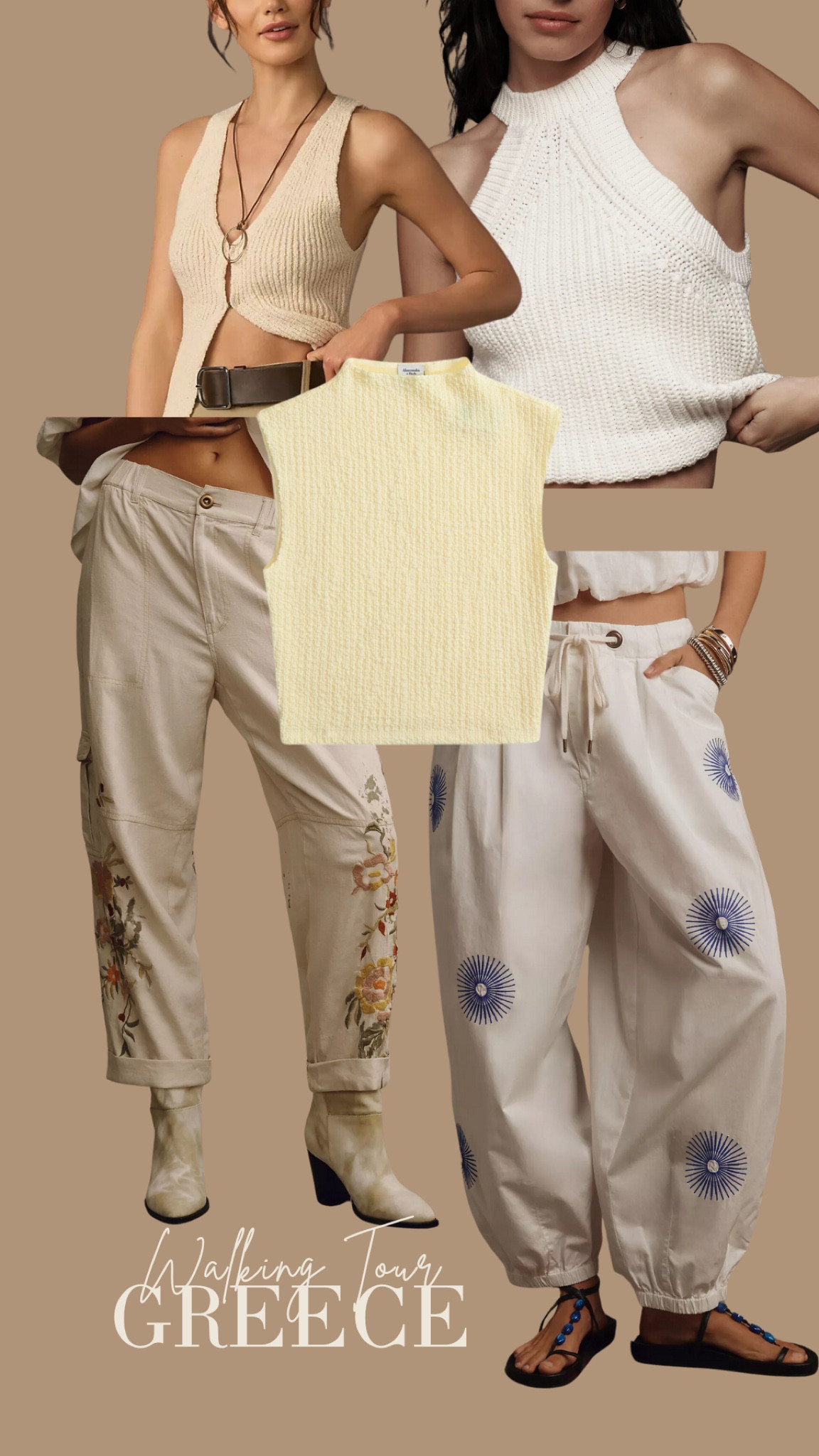 Walking Tour in Greece? Loving these comfy but still stylish options 💛 Euro Summer Packing | Butter Yellow | Anthropologie | Abercrombie | Greece Outfits 

#LTKStyleTip #LTKTravel