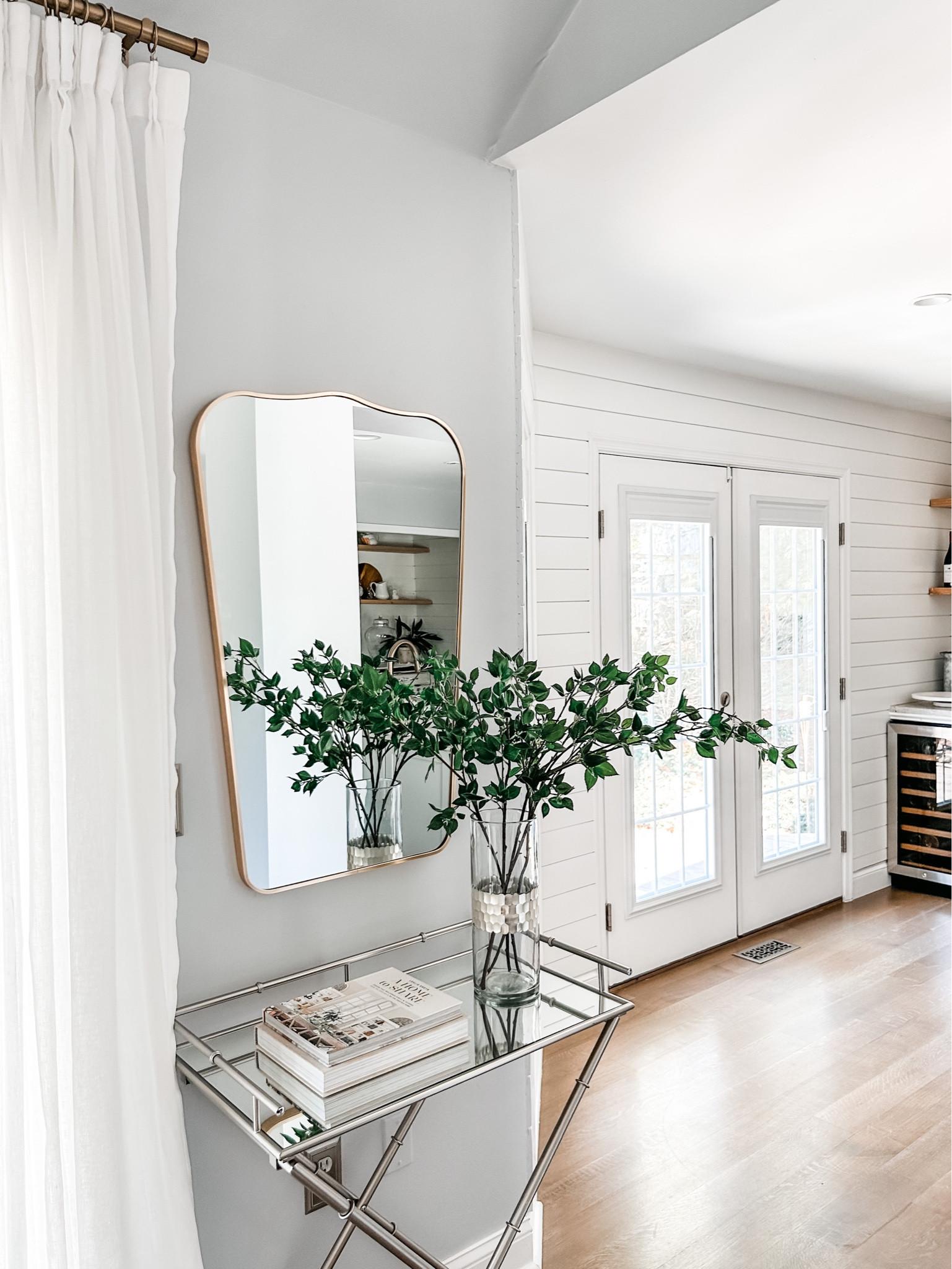 Loving my new curved top wall mirror from Target by Studio McGee! 
It’s 20% off today with Target Circle!

I styled this mirrored top table with my favorite artificial branches from Amazon!

Wall mirror, curved mirror, pinch pleat drapes, faux linen drapes, off white curtain panels, curtain clip rings, end cap curtain rod, coffee table book, x-leg side table, beverage refrigerator, wine fridge, wine refrigerator, countertop ice maker machine, Faux Stems, artificial green tree branches.
Amazon, Target.

#mirror #springdecor #curtains

#LTKFind #LTKstyletip #LTKhome