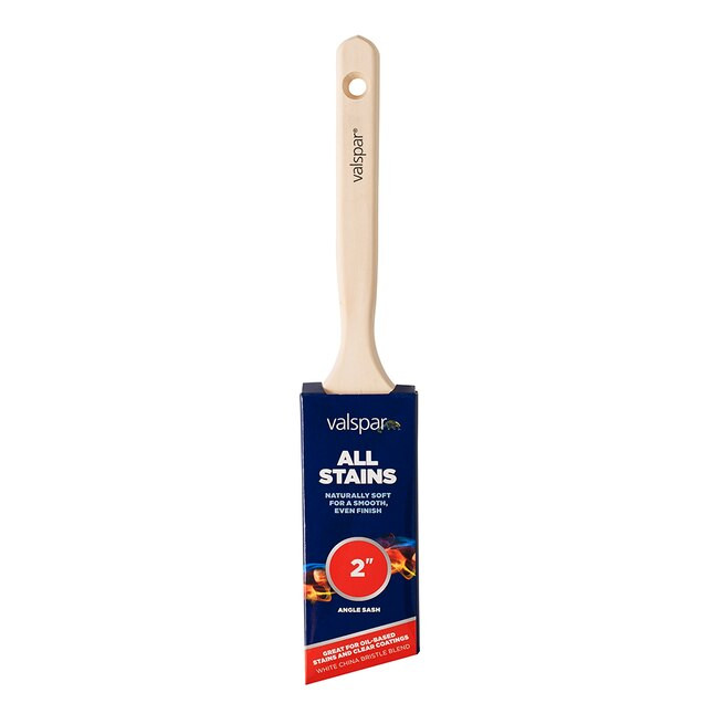 Valspar 2-in Natural Bristle- Polyester Blend Angle Paint Brush (Stain Brush) | Lowe's