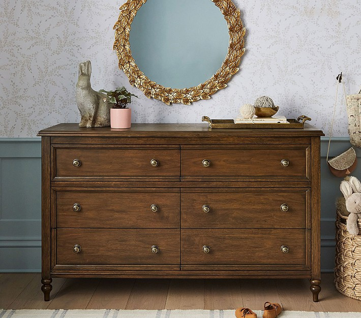 Chris Loves Julia Turned Wood Extra-Wide Dresser (56") | Pottery Barn Kids