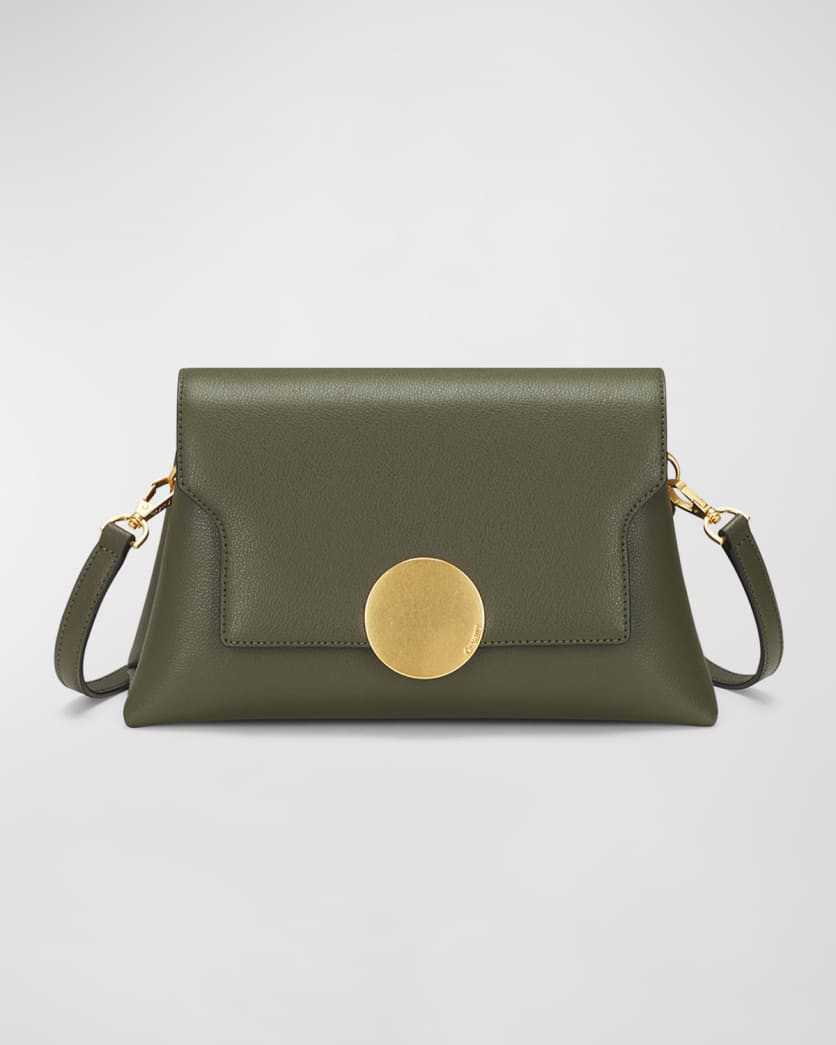 Lottie Flap Leather Crossbody Bag | Neiman Marcus