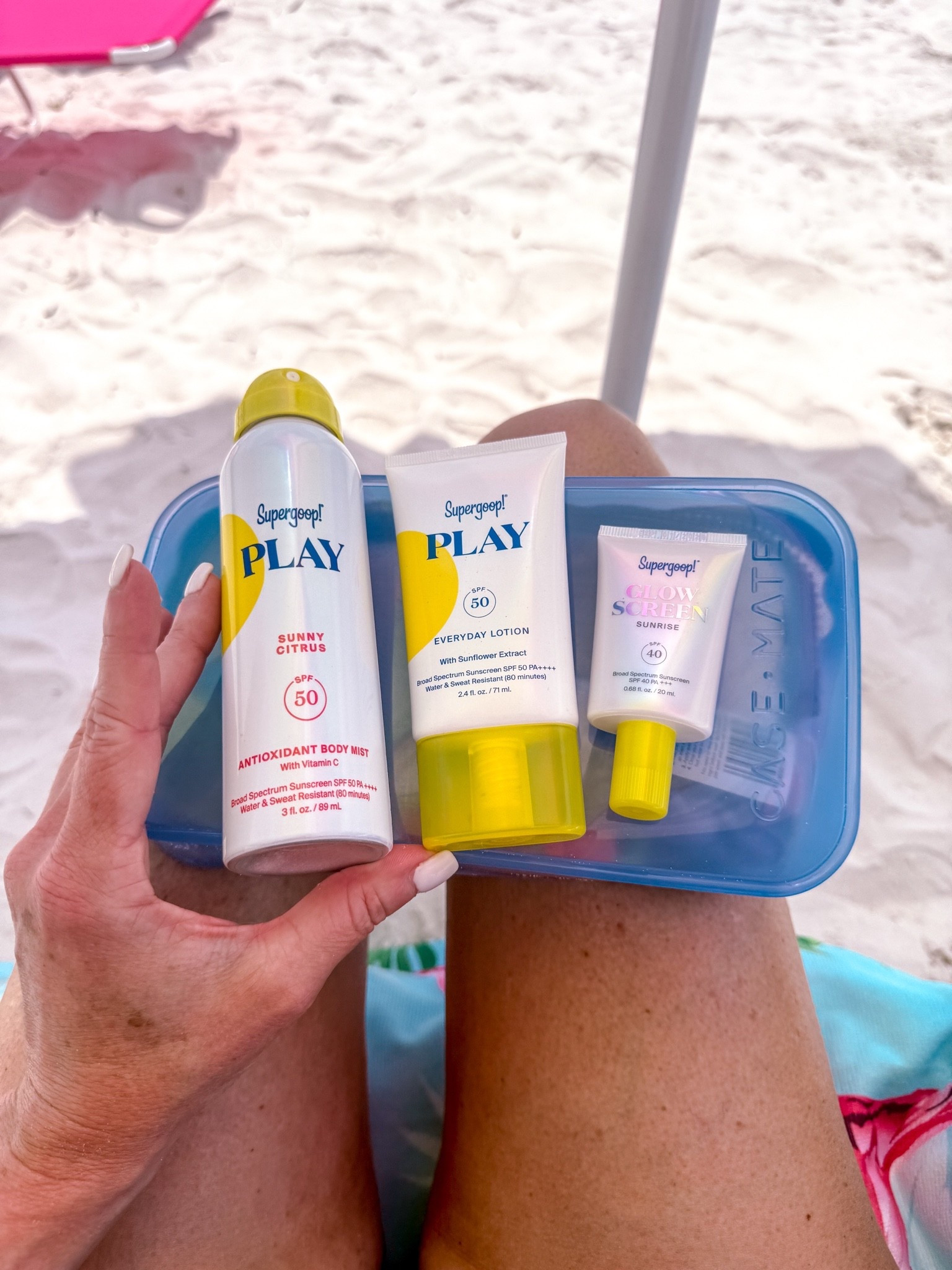 Beach day essentials ☀️🏖️ My go-to sun protection lineup is officially on sale! I never leave for the beach without these SPF favorites from Supergoop! — lightweight, glowy, and actually feel good on your skin. The PLAY lotion + body mist keep me protected all day, and Glow Screen gives the prettiest sunkissed glow ✨ Grab them while the sale lasts! 

Amie Pagan, super goop, sun protection, sof, beach essentials

#LTKselfcare #LTKSaleAlert #LTKTravel