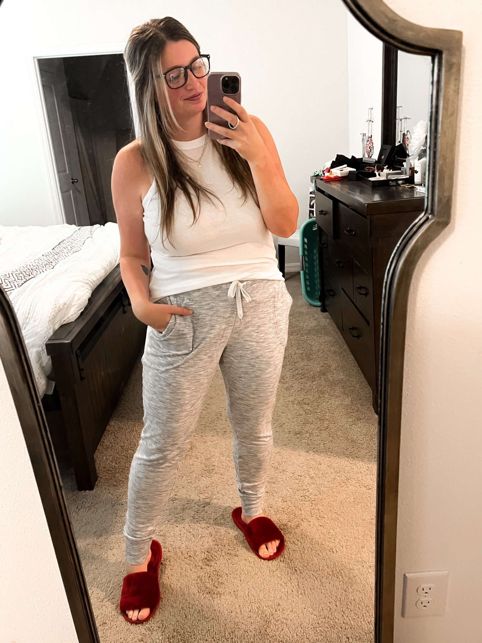 Wfh essentials
Comfy outfit
Sale joggers
Work from home
New mom look
Mom life 
Casual style 
Nordstrom sale

#LTKunder50 #LTKsalealert #LTKworkwear