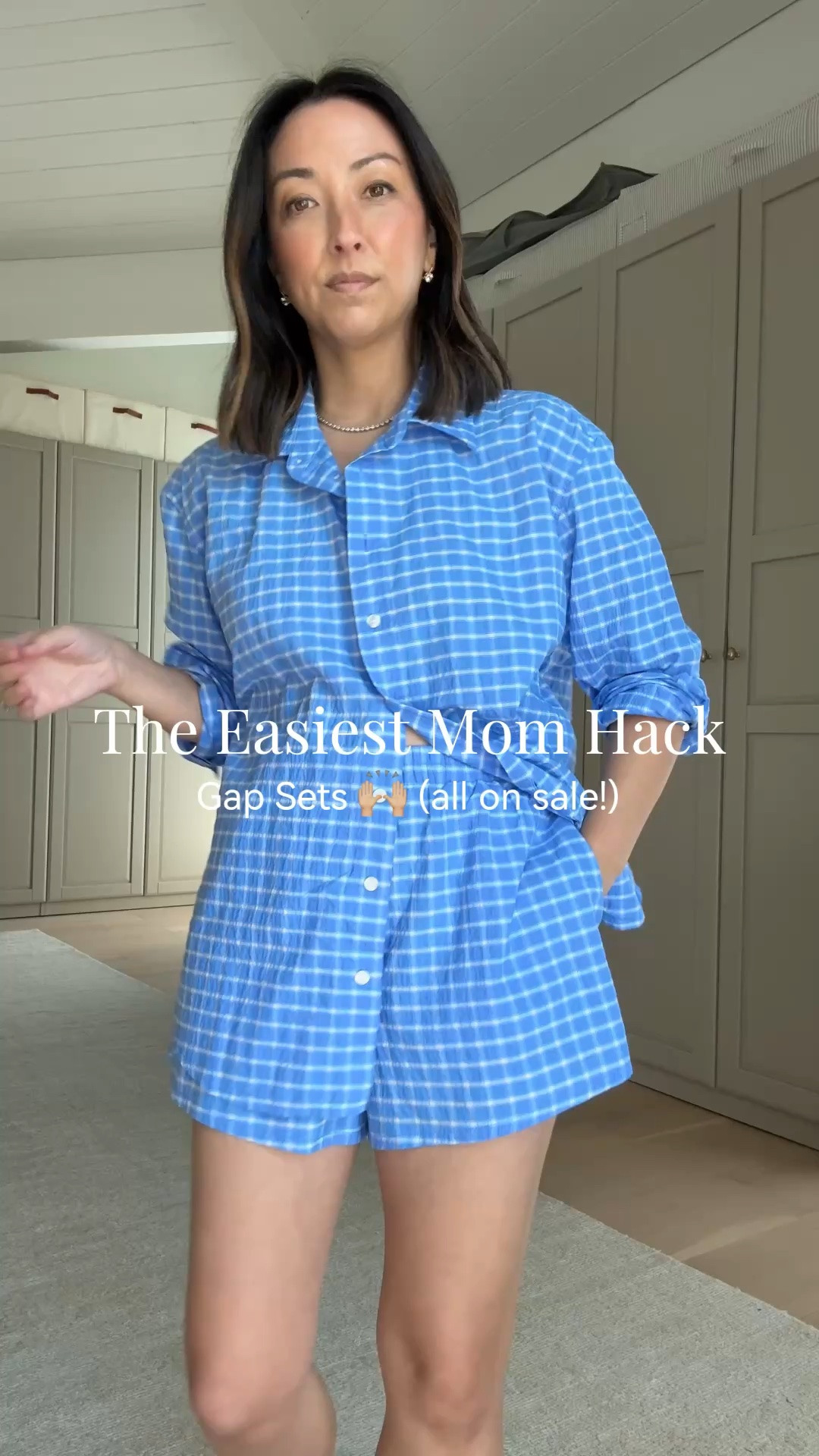 So many good matching sets from @gap right now and they’re all on sale. Gap’s Friends & Family Event is here - 40% off everything + 50% off shorts from 5/7-5/14. #howyouweargap #gappartner

Seersucker shirt petite small
Seersucker shorts small

Brown gingham shirt petite small
Brown gingham shorts small

White gauze shirt xs
White gauze pants petite xs - I need to size up

Polo Sweatshirt small - I could size down to an xs
White sweat shorts small - run small

White linen shirt petite small
White linen shorts xs

Stripe linen shirt petite small
Stripe Linen shorts xs

#LTKPetite