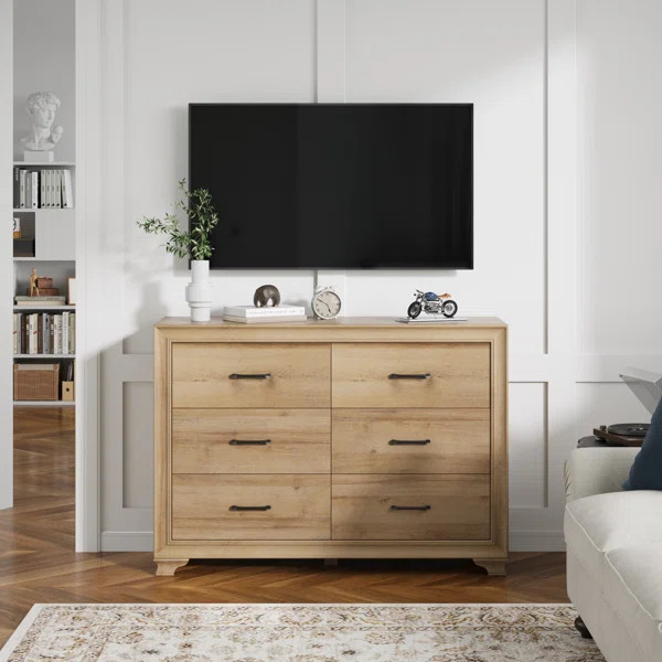 Aneesha 6 Drawer 47.2" W Double Dresser | Wayfair North America